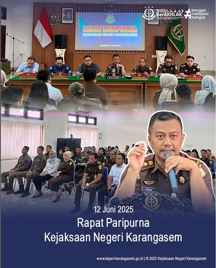 RAPAT PARIPURNA KEJAKSAAN NEGERI KARANGASEM