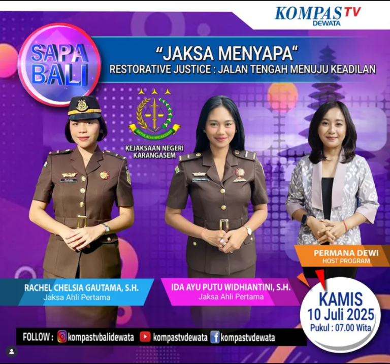 JAKSA MENYAPA, RESTORATIF JUSTICE: JALAN TENGAH MENUJU KEADILAN