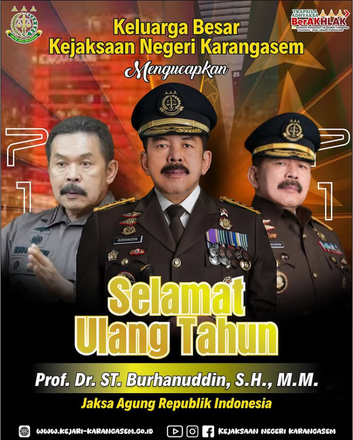 SELAMAT ULANG TAHUN Prof. Dr. ST. Burhanuddin, S.H.,M.H.