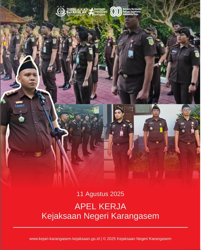 APEL KERJA  KEJAKSAAN NEGERI KARANGASEM