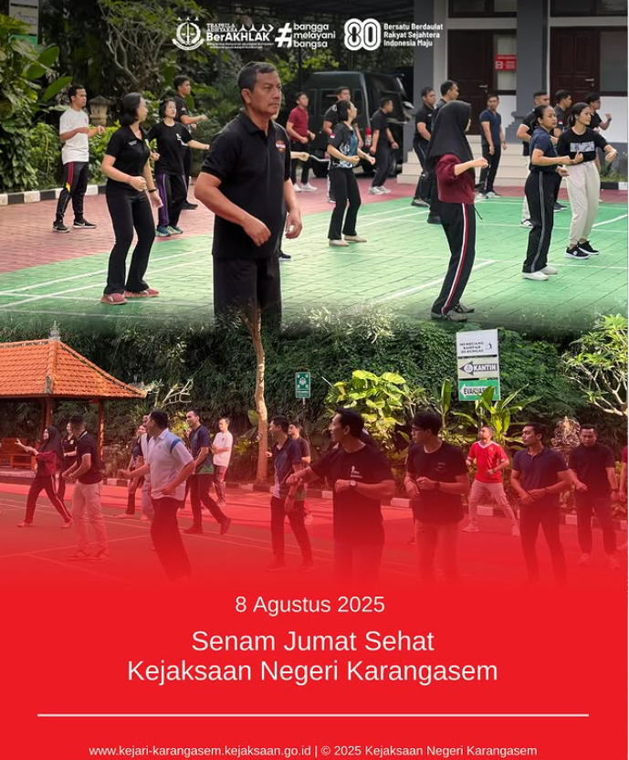 SENAM JUMAT SEHAT KEJAKSAAN NEGERI KARANGASEM
