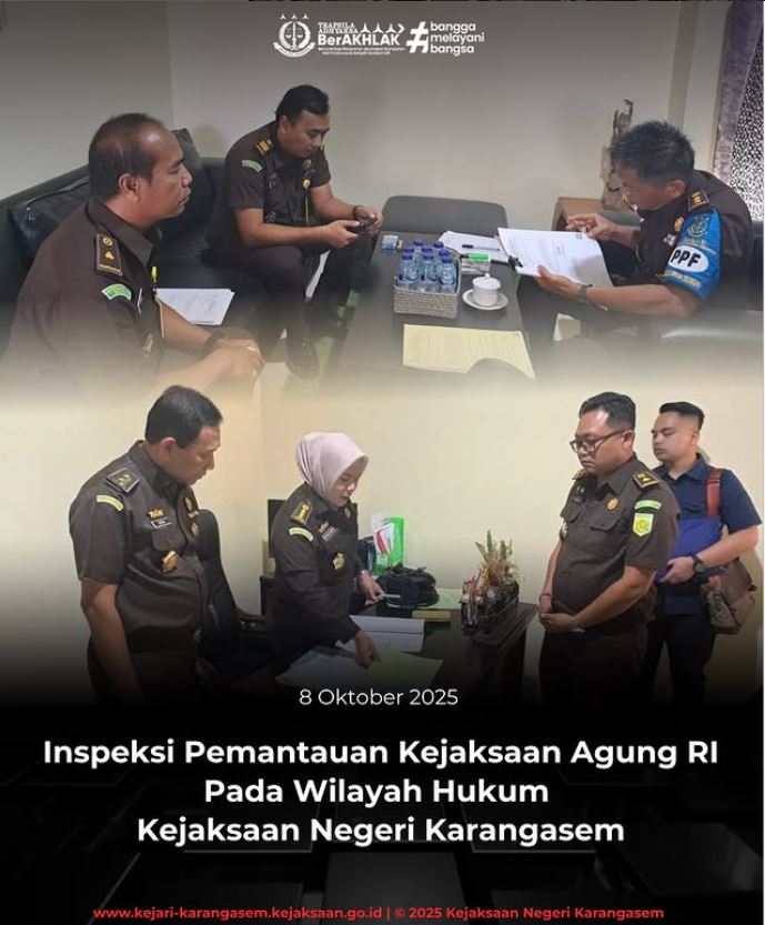 INSPEKSI PEMANTAUAN YANG DISELENGGARAKAN DI KANTOR KEJAKSAAN NEGERI KLUNGKUNG