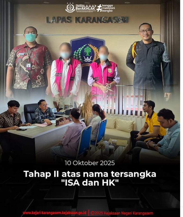 TAHAP II ATAS NAMA TERSANGKA ISA DAN HK