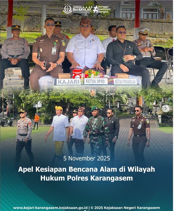 APEL KESIAPAN BENCANA ALAM DI WILAYAH HUKUM POLRES KARANGASEM