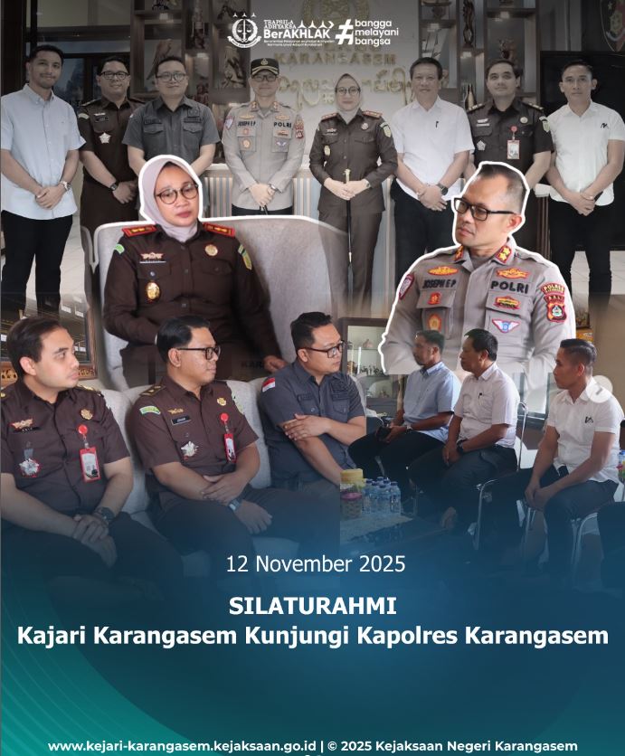 SILATURAHMI KAJARI KARANGASEM KUNJUNGI KAPOLRES KARANGASEM