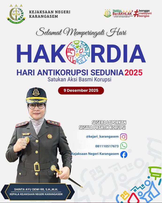 SELAMAT HARI ANTIKORUPSI SEDUNIA (HAKORDIA) TAHUN 2025
