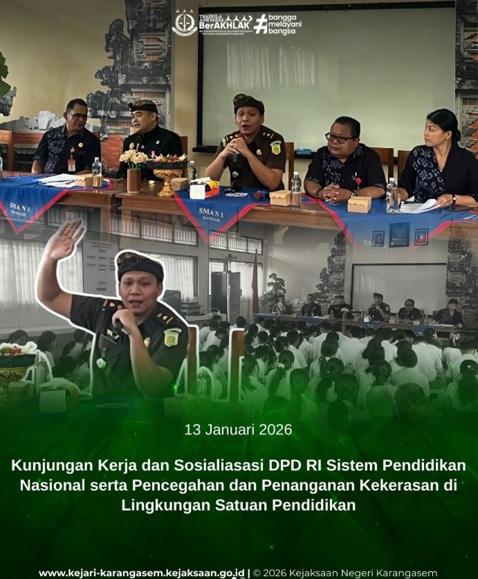 KUNJUNGAN KERJA DAN SOSIALISASI OLEH ANGGOTA DPD RI