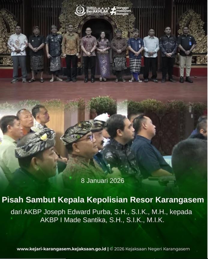 PISAH SAMBUT KEPALA KEPOLISIAN RESOR KARANGASEM