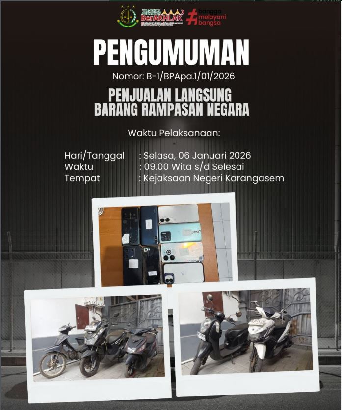 PENGUMUMAN PENJUALAN LANGSUNG!!!