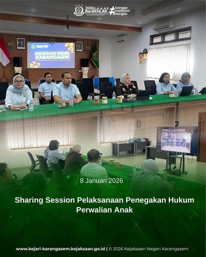 SHARING SESSION PELAKSANAAN PENEGAKAN HUKUM PERWALIAN ANAK