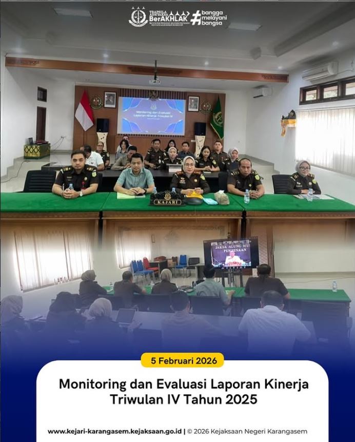 MONITORING DAN EVALUASI LAPORAN KINERJA TRIWULAN IV TAHUN 2025