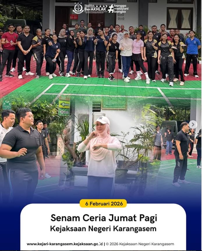 SENAM CERIA JUMAT PAGI KEJAKSAAN NEGERI KARANGASEM
