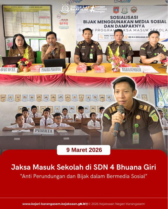 JAKSA MASUK SEKOLAH DI SD N 4 BHUANA GIRI