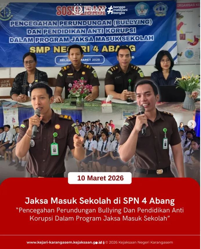 JAKSA MASUK SEKOLAH DI SMPN 4 ABANG