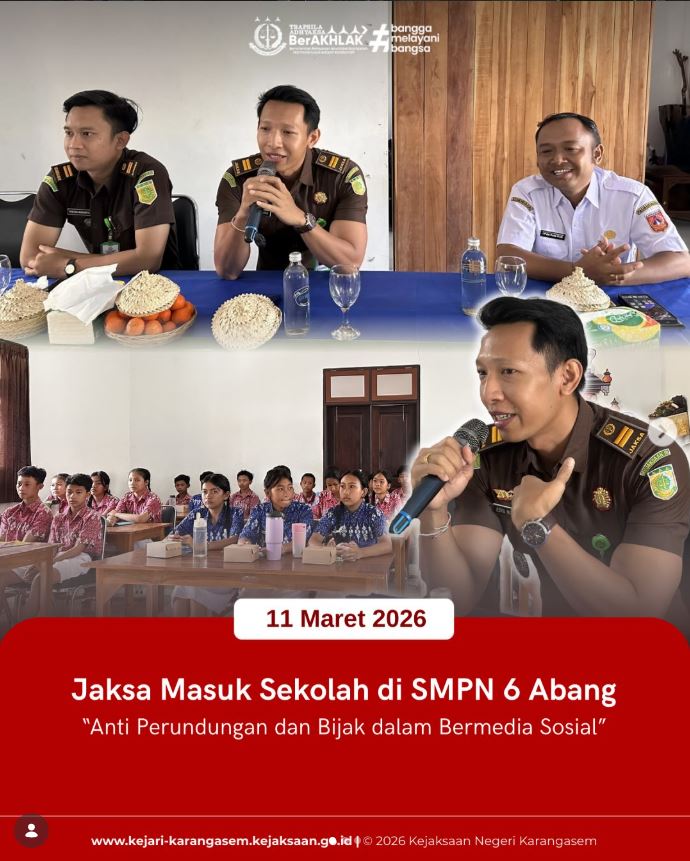 JAKSA MASUK SEKOLAH DI SMPN 6 ABANG