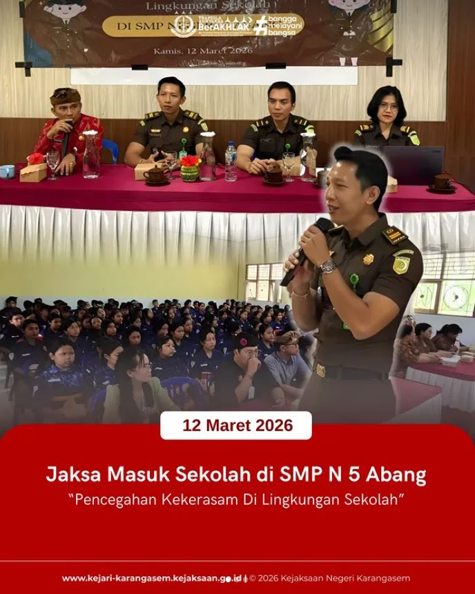 JAKSA MASUK SEKOLAH DI SMP N 5 ABANG