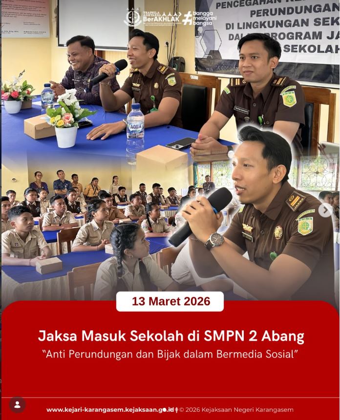 JAKSA MASUK SEKOLAH DI SMPN 2 ABANG