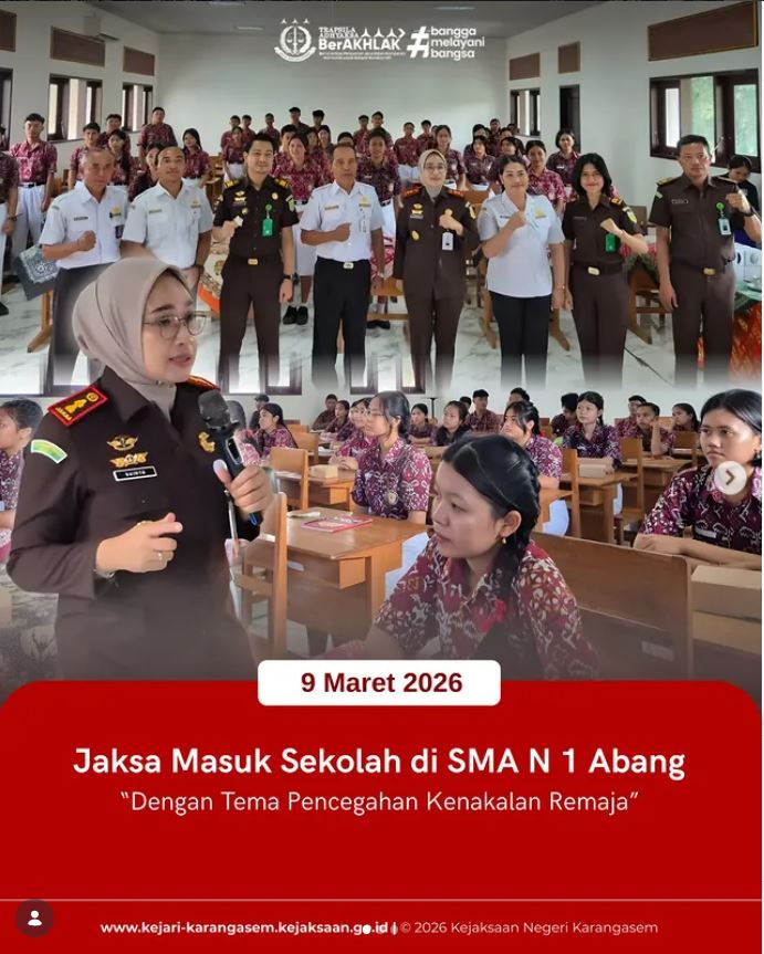 JAKSA MASUK SEKOLAH DI SMA N 1 ABANG