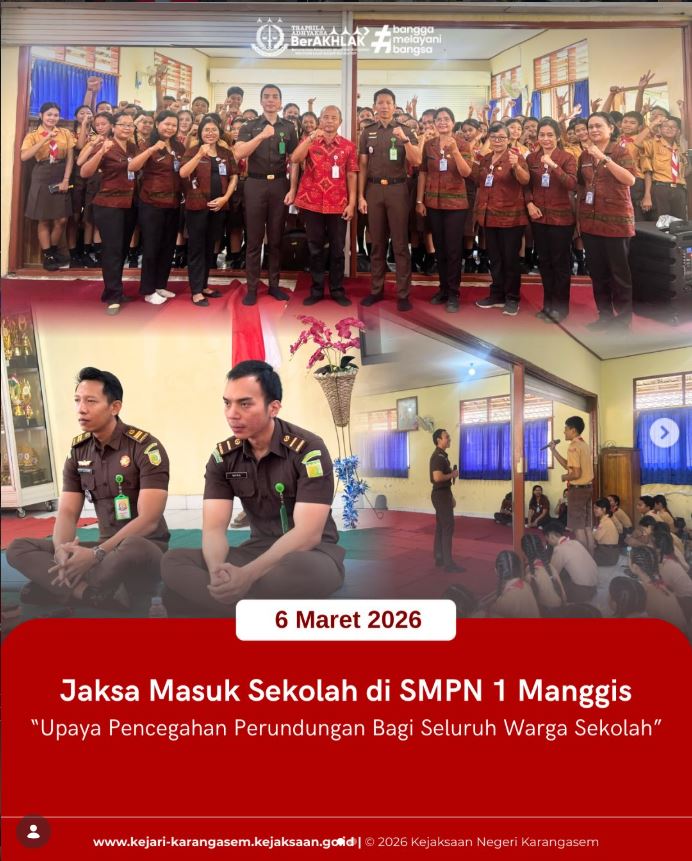 JAKSA MASUK SEKOLAH SI SMPN 1 MANGGIS