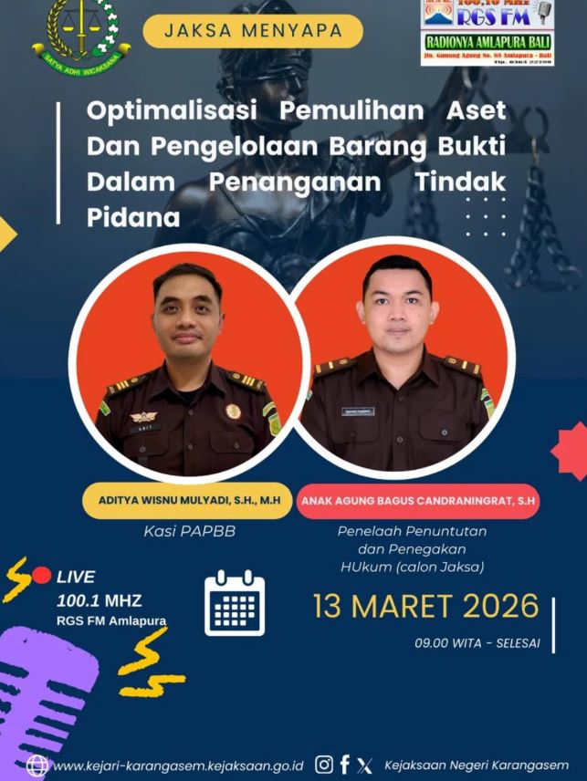 OPTIMALISASI PEMULIHAN ASET DAN PENGELOLAAN BARANG BUKTI DALAM PENANGANAN TINDAK PIDANA