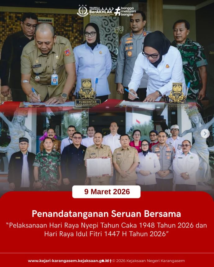 PENANDATANGANAN SERUAN BERSAMA