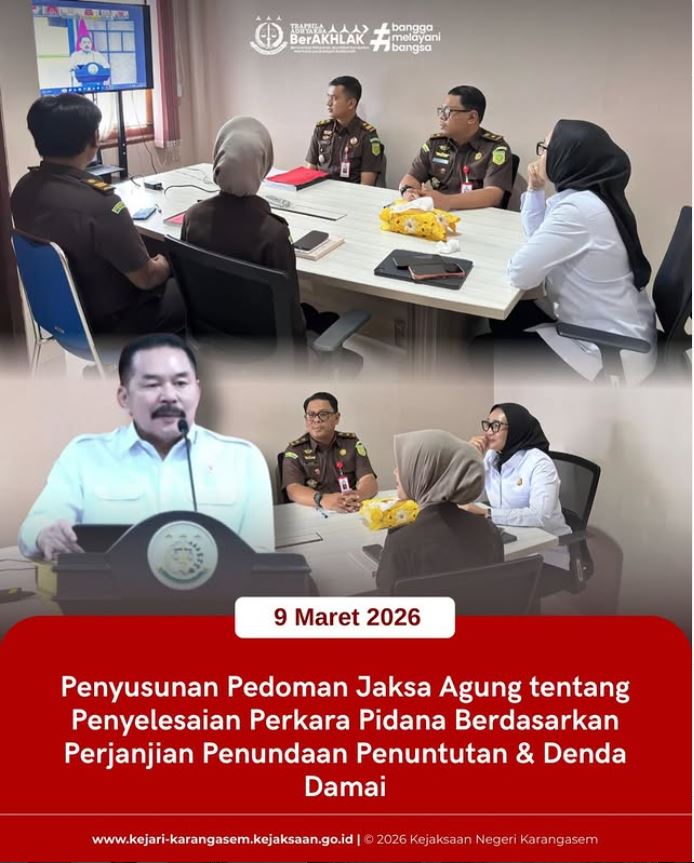 PENYUSUNAN PEDOMAN JAKSA AGUNG TENTANG PENYELESAIAN PERKARA PIDANA BERDASARKAN PERJANJIAN PENUNDAAN PENUNTUTAN DAN DENDA DAMAI