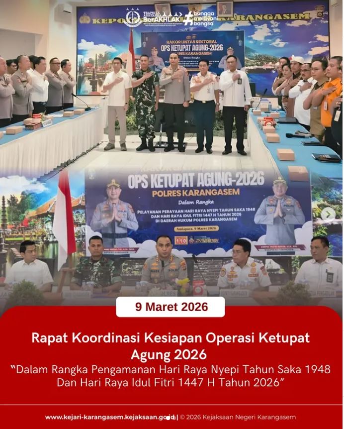 RAPAT KOORDINASI KESIAPAN OPERASI KETUPAT AGUNG 2026
