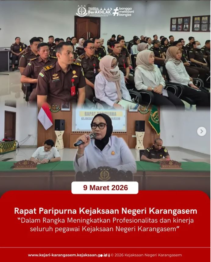 RAPAT PARIPURNA KEJAKSAAN NEGERI KARANGASEM