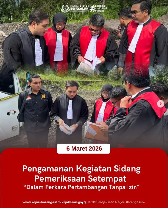 PENGAMANAN KEGIATAN SIDANG PEMERIKSAAN SETEMPAT DALAM PERKARA PERTAMBANGAN TANPA IZIN