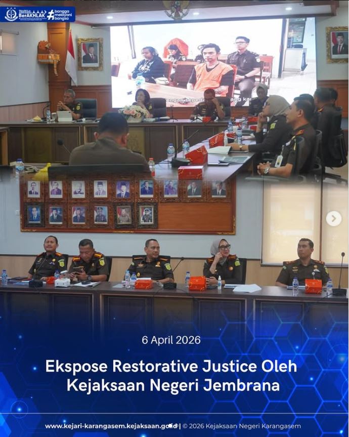 EKSPOSE RESTORATIVE JUSTICE OLEH KEJAKSAAN NEGERI JEMBRANA