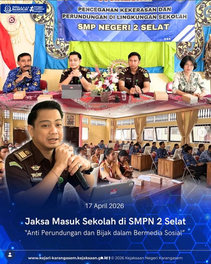 JAKSA MASUK SEKOLAH DI SMPN 2 SELAT