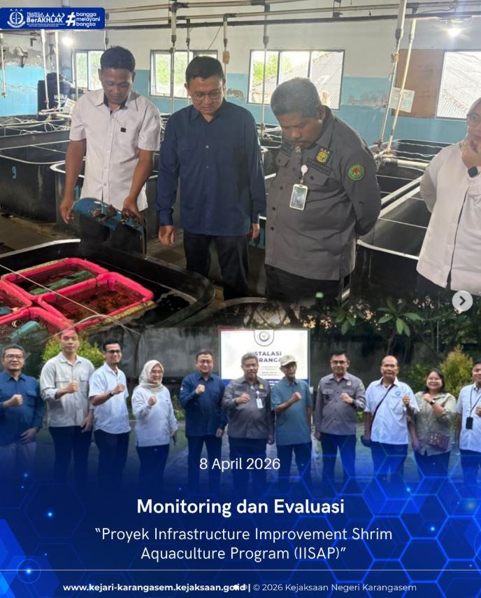 MONITORING DAN EVALUASI PROYEK INFRASTRUKTUR IMPROVEMENT SHRIM AQUACULTURE PROGRAM (IISAP)