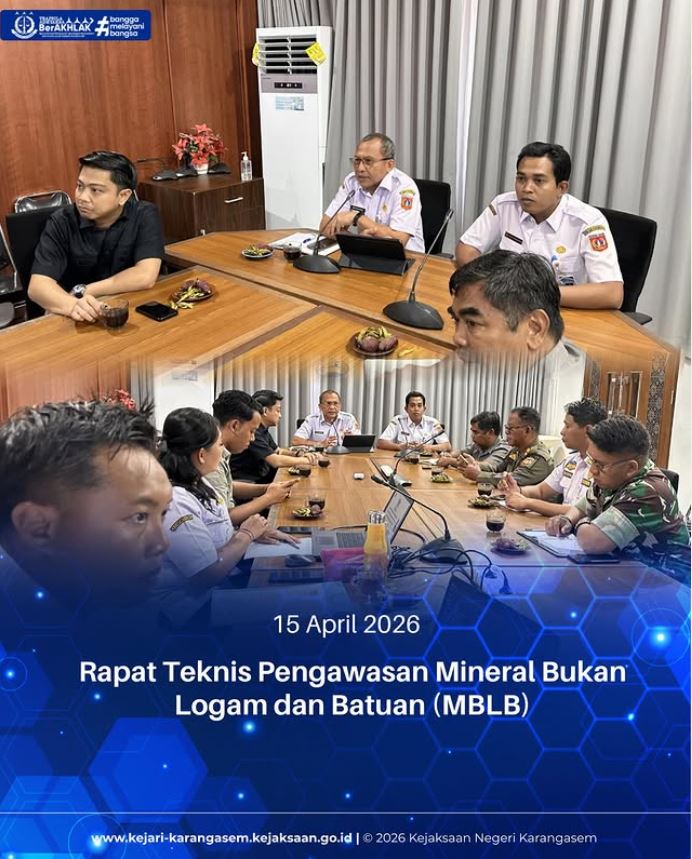 RAPAT TEKNIS PENGAWASAN MINERAL BUKAN LOGAM DAN BATUAN (MBLB)