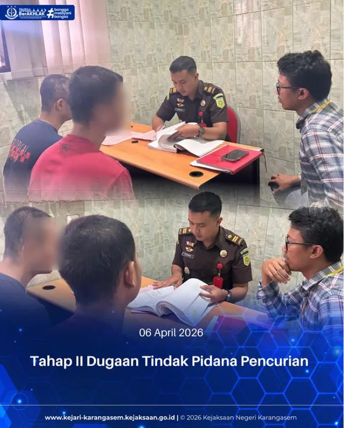 TAHAP II DUGAAN TINDAK PIDANA PENCURIAN