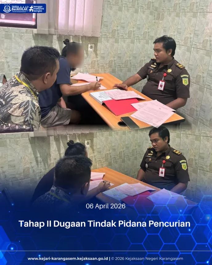 TAHAP II DUGAAN TINDAK PIDANA PENCURIAN
