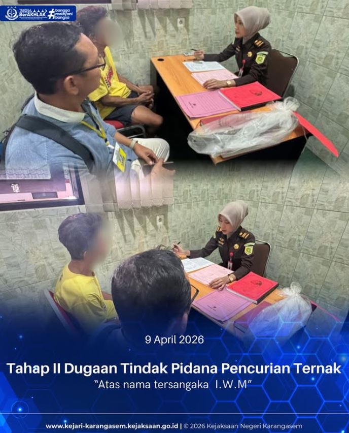TAHAP II DUGAAN TINDAK PIDANA PENCURIAN TERNAK