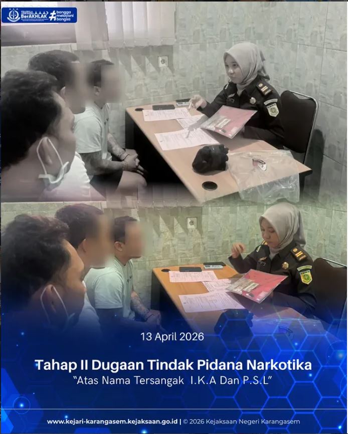 TAHAP II DUGAAN TINDAK PIDANA NARKOTIKA