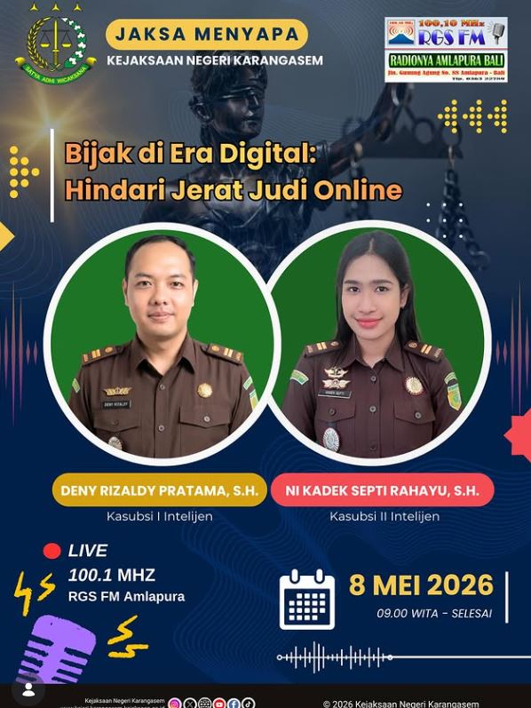 JAKSA MENYAPA BIJAK DI ERA DIGITAL: HINDARI JERAT JUDI ONLINE