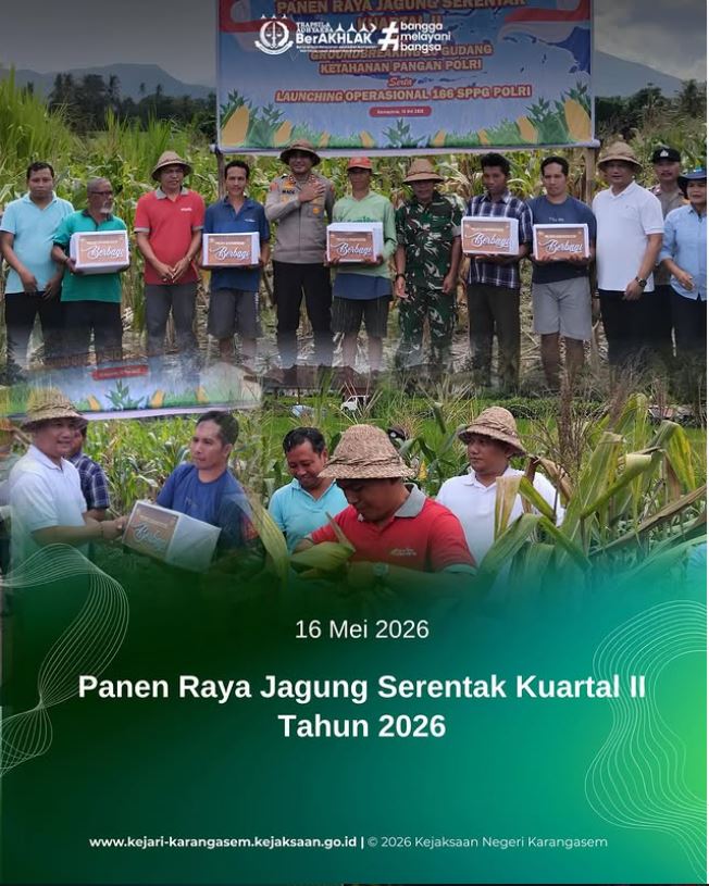 PANEN RAYA JAGUNG SERENTAK KUARTAL II TAHUN 2026