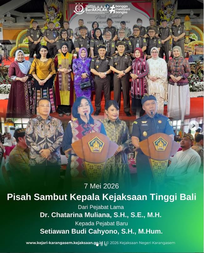 PISAH SAMBUT KEPALA KEJAKSAAN TINGGI BALI