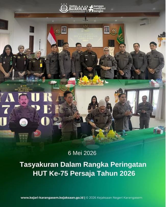TASYAKURAN DALAM RANGKA PERINGATAN HUT KE-75 PERSAJA TAHUN 2026