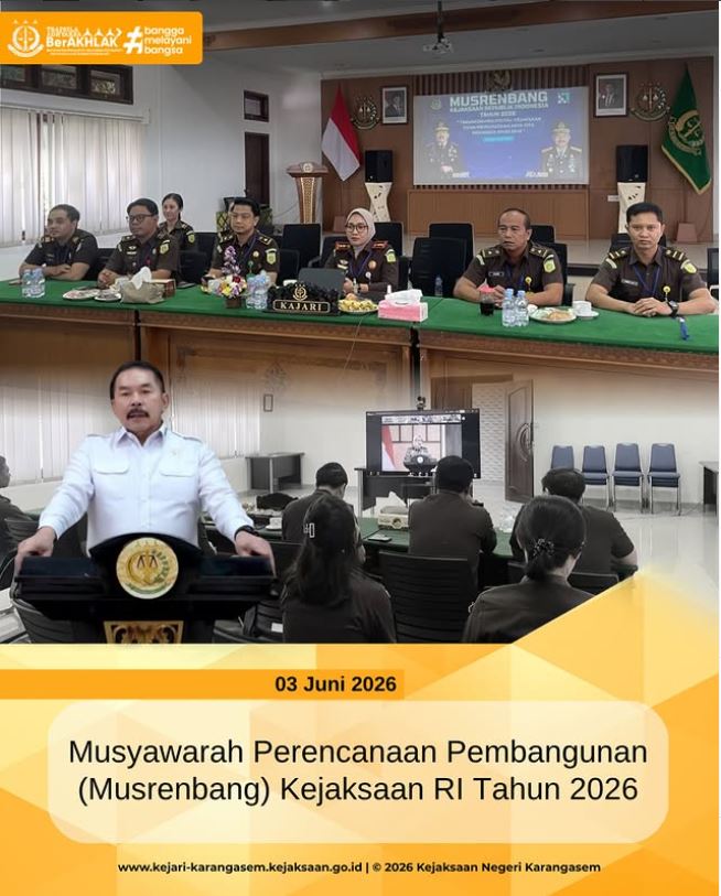 MUSYAWARAH PERENCANAAN PEMBANGUNAN (MUSREMBANG)KEJAKSAAN RI TAHUN 2026