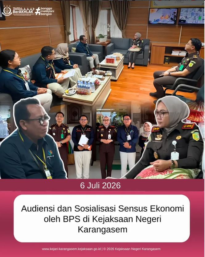 AUDIENSI DAN SOSIALISASI SENSUS EKONOMI OLEH BPS DI KEJAKSAAN NEGERI KARANGASEM