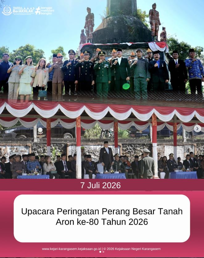 UPACARA PERINGATAN PERANG BESAR TANAH ARON KE-80 TAHUN 2026