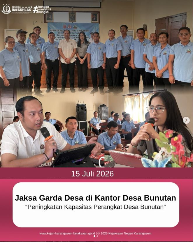JAKSA GARDA DESA DI KANTOR DESA BUNUTAN