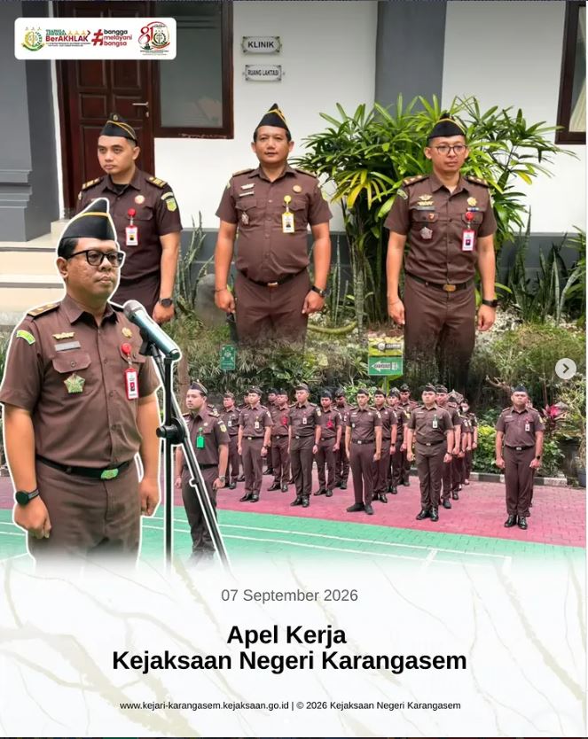 APEL KERJA KEJAKSAAN NEGERI KARANGASEM
