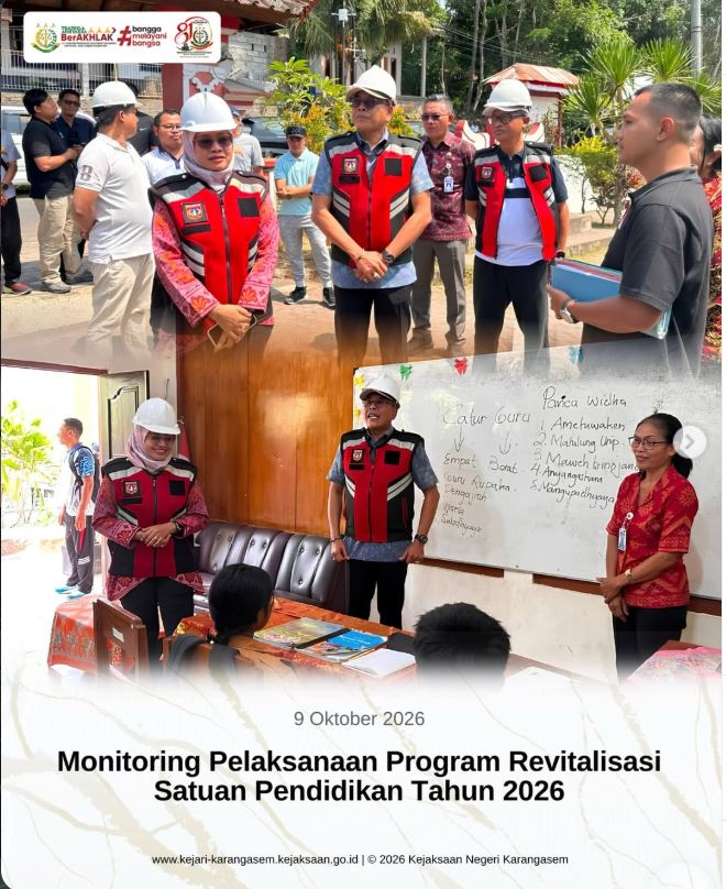 MONITORING PELAKSANAAN PROGRAM REVITALISASI SATUAN PENDIDIKAN TAHUN 2026